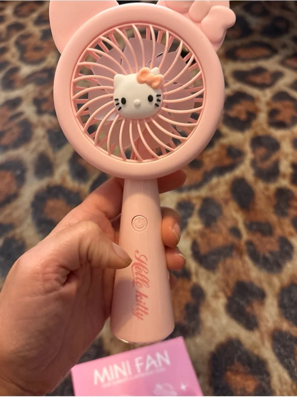 Hello Kitty Pink Portable Mini Hand Fan